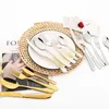 Servis uppsättningar Western Kitchen Gold Set rostfritt stål i Cutsly Luxury Table Gaffel Fork Coffee Spoon Complete