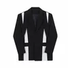 女性のスーツスーパーエーン2023スーツ女性韓国デザイン黒と白のコントラストスタイリストジャケットコート