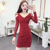 Abiti casual Abbigliamento Party Women's Dress Sensual Sexy Female Dresses 2023 Evening Mini strass Short Prom Paillettes Offerta Spedizione gratuita Hot Z0612