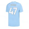 Femmes 2023 2024 Maillots de football HAALAND 23 24 DE BRUYNE MANS CITIES GREALISH STERLING FERRAN MAHREZ Homme FODEN Chemise de football Uniformes Home Girl City