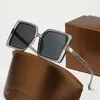Gafas de sol de diseñador de lujo para hombre anteojos Lente de PC marco completo UV400 a prueba de sol gafas de moda para mujer de gran tamaño Adumbral para playa al aire libre con caja