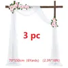 Party Decoratie 2/3/4/5Pc Huwelijksboog Drape Chiffon Stof Draperen Gordijn Draperie Ceremonie receptie Opknoping Deco