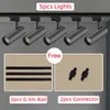 Whole Set Led Track Night Lights12/20/30/40W Wall Lamp COB Rails Spot Led Track lighting Fixture For Clothing Shop Living Room Home