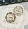 Neueste einfache Luxus-Designer-Ohrring-Bolzen-Brief-berühmte Frauen-Art- und Weiseohrring-Hochzeitsfeier-Jewerlry-Qualität 18K Gold überzogen 20style