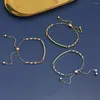 Länkarmband PolishedPlus Anpassade ord Namnarmband Bangle Staniless Steel Justerbar för kvinnor Girl Gifts smycken