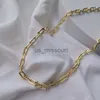 Ciondolo collane collana braccialetto sottile ferro di cavallo a forma di U hardware designer ciondolo in oro per le donne uomini coppia moda e festa di nozze di alta qualità rispetto a J230612