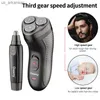 Original Geemy 2 In 1 Grooming kit Electric Shaver For Men Ear Nose Beard Hair Trimmer Clipper Electric Rozor Rechargeable L230523