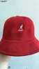 Kangol 2023 new round top breathable mesh fisherman's hat light and comfortable kangaroo hat sunscreen versatile