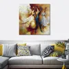 Figurative Canvas Abstract Art White Swan Hand Painted Artwork Romantic House Decor