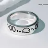 Mode unisexe bague de luxe pour hommes femmes unisexe Ghost Designer anneaux bijoux couleur ruban