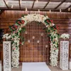 Decorative Flowers Artificial Garland 3.28 FT Floral Decor Wedding Decoration Silk Flower Rattan For Home Hanging Party