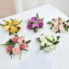 Dekorativa blommor 3st Euro Style Artificial Rose Wreath Dinner Candlestick Decoration Wedding Floral Arrangement Party Table Decor Home D