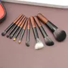 Narzędzia do makijażu 9pcs Zestaw szczotki Zestaw Minicosmetyczny pędzel pędzel podkład Blush Blooming Broow Ckseshadow Zestaw do mieszania pędzla 230612