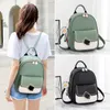 Backpack Backpack Women Solid Color Small Backpack Girl Cute Casual PU Leather Backpack Female Bagpack Packbags for Student Mochilas J230517