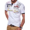 Polos męski Zogaa Summer Men's Casual Business krótki rękaw Tshirt Fashion Lapel Slim Fit koszule 2306612