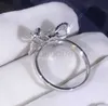 Band Rings 2019 new bow scaletta anello di diamanti simulazione gioielli con diamanti temperamento donne anello di nozze anello in lega J230612