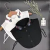 Papillon donna colletto finto coreano camicetta rimovibile con perline fatta a mano Kraagie Nep Faux Cols maglione femminile decorazione colletto falso
