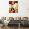 Kleurrijk abstract schilderij op canvas Dune vernieuwde kunst Uniek handgemaakt kunstwerk Home Decor