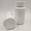 100 st 150 ml 150cc vit plast HDPE -pillerflaskkapsel container vitaminbox med CRC -mössor tätningslock för medicinsk xsikg