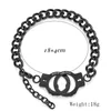 Charm Bracelets Simple Fashion Titanium Steel Tide Female Handcuffs Necklace Set Stainless Couple Bracelet Valentine's Day Gift