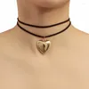 CHOKER GOTH GOLD COLUR