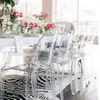 8 шт. Мода Дом Декор прозрачный акриловый пластиковый призрак -стул ресторан столовый мебельный стул для партийного бара украшения