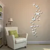 12 pçs/lote 3D borboleta espelho adesivo de parede decalque arte da parede removível decoração de casamento decoração de quarto infantil adesivo