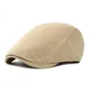 Berets Spring Summer Cotton Color News Boys 'Flat Top Hat Man and Female Painter Beret G220612