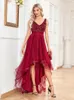 Urban Sexy sukienki lucyinlove eleganckie kobiety vneck rękawe cekinowe długość podłogi formalny sukienka wieczorowa 2023 Czerwona impreza weselna 230612