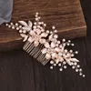 Wedding Hair Jewelry New Trend Comb Tiaras Floral Hairpin For Girls Party Headpiece Shiny Bride Fashion R230612