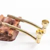 Smoking Pipes Mini dry tobacco stem, old-fashioned handmade vintage brass cigarette dual purpose copper pipe holder