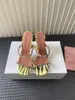 Gilda 95 crystal iridescent sandals Heel of horse-shoe Thin line with open toe designer Factory footwear with box