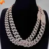 Подвесные ожерелья Hip Hop 925 Серебряное серебро VVS Moissanite Diamond Jewelry Cuban Link Chains Moissanite Ожерелье для мужчин женщин J230612