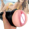 Male Masturbator Cup Sex Toys For Men Penis Pump Glans Sucking Blowjob Sex Machine Real Vagina Pocket Pussy Erotic Adult Goods L230518