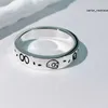 Mode unisexe bague de luxe pour hommes femmes unisexe Ghost Designer anneaux bijoux couleur ruban