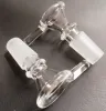 2016 Ny glasrökningsskål Glasskål med 14 mm 18 mm manlig gemensam klar torr örtskål för glasbongar med handtag
