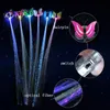 Glow Hair Braid LED Luminous Flower Hair Clip Light Up Butterfly Hair Clip Bar Party Decoration Supplies Glow In Dark Toy