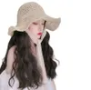 Fisherman Hat Wig Women's Summer Curly Curly Shading Fashion är naturligt realistiskt och avtagbart, många stilval, stöder anpassning