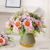 Bouquet de fleurs séchées en soie, fausses fleurs de tournesol artificielles, décoration de noël DIY, jardin de maison rétro