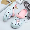 Slipper 1-10y Kinderen Muilezels Klompen Zomer Jongen Meisje Sandalen Cartoon Indoor Zachte Bodem Strand Slippers Kinderen Tuin Schoenen Hy21 230612