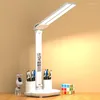 Lampy stołowe wielofunkcyjne biurko LED z kalendarzem uchwytu PET Uchordaże USB Noc dotyk