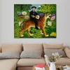 Tropical Landscapes Art Henri Rousseau Pittura Tiger The Dreams Canvas Artwork Decorazione da parete fatta a mano di alta qualità