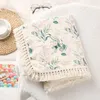 Bébé Emmaillotage Wraps Infant Gauze Tassel Swaddle Fringed Nouveau-né Imprimé Poussette Couverture Pare-Brise Respirant Couvertures Toddler Doux Serviette De Bain Robes BC799