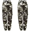 Pantaloni da donna Capris est Arrivo Donna Camo Cargo Vita alta Pantaloni Hip Hop Esercito militare Combat Camouflage Long 230609