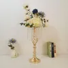 Party Decoration Flower Stand smidesjärn Crystal Candlestick Twist Ornament Table Electroplating Guide