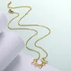 Hänge halsband med läckra blommiga hängsmycken kvinnor boho smycken rostfritt stål blomma halsband krage mujer 2021 r230612