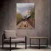 Hand Painted Realistic Landscape Canvas Wall Art Avenue De L Observatoire Henri Rousseau Painting Dining Room Decor
