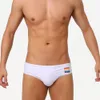 Mannen Badmode Zomer Mannen Zwemmen Slips Lowwaisted Bikini Kleurverloop Bar Nylon Antiembarrassment Strand Broek Lanyard Trunks 230612