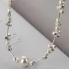 Ras du cou français Vinge géométrie Harajuku Baroque perle collier de perles pour les femmes esthétique mode coréenne Simple Vintage bijoux spéciaux