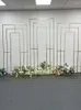 Party Decoration 1/3PCS Luxury Outdoor Lawn Wedding Backdrops Frame Stage Welcome Banner Sign Balloon Display Stand Flower Arch Backgrounds